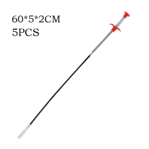 5pcs 60cm/160cm Four Claw Pipe Dredger Kitchen Sink Floor Drain Toilet Sewer Retrieval Device