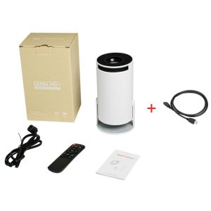 HY300 Projector 4K Android 11 Smart Projecter Wifi Bluetooth Portable Projector Home Theater Mini Projector Bluetooth 5.0 Wifi 6 Hdmi Netflix Youtube Multifunctional Projector Ktv Cinema Type Stereo K Song Projector Hd Home Theater Smart Mini Projector