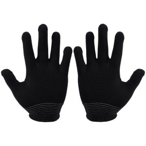 Polocat 1/5Pairs White Thin Nylon Gloves with Elastic Wrist Opening Work Gloves Non-slip Gloves for Labor Work Gardening Household Goods