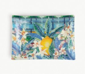 NEW Fragonard Fleur de Citronnier (Citron Blossoms) Soap Dish Glass by Senteurs de Provence since 2004