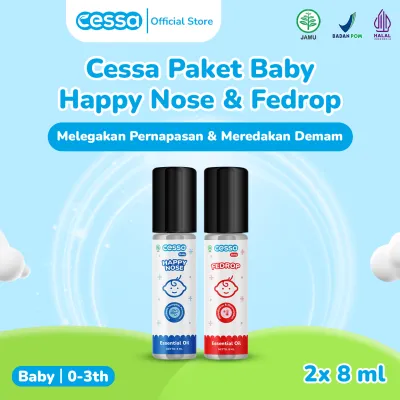Cessa Baby Paket Happy Nose & Fedrop 8 Ml Meredakan Bapil Demam
