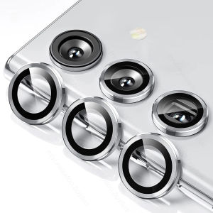Samsung S24 FE S25 FE Camera Protectors for Samsung Galaxy S24FE S25FE tempered glass lens film 2024 9D aluminum alloy rear ring camera lens protective film