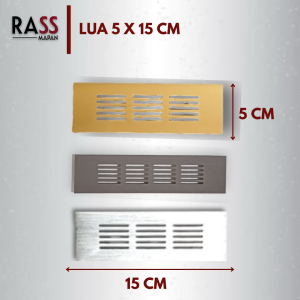 2PCS Sarangan Lubang Hawa Ventilasi Aluminium Angin kotak uk lebar 5