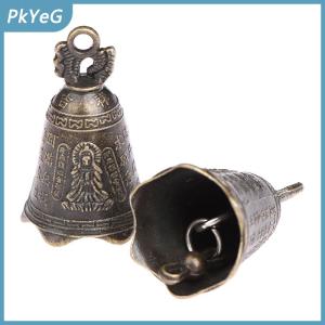 PkYeG Cổ chuông Trung Quốc Mini điêu khắc cầu nguyện guanyin Phật chuông Shui phong chuông
