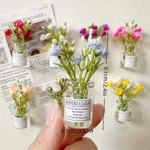 GOLDVAULT 8pcs 3D Design Mini Refrigerator s Small Size Fun Shape Vase s Cute Kitchen Decoration s Kitchen Decoration