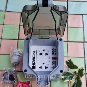 Bewon ปลั๊กกราวด์ + กล่องกันน้ำอเนกประสงค์ แบบ 2 ช่อง และ 4 ช่อง รุ่น BW-ID02S และ ฺBW-ID04S 4 ช่อง