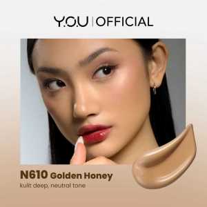 YOU Cloud Touch Blurring Skin Tint SPF 25 PA+++ | Liquid Foundation | Natural Matte Finish | Tahan Lama 24 Jam | Bedak Wajah SPF