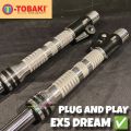FORK LAY EX5 DREAM TOBAKI CNC FORKLAY CHROME BLACK FORK EX5 HIGHPOWER DREAM 110 ACCESORIES MOTOR SPARE PARTS MOTOR. 