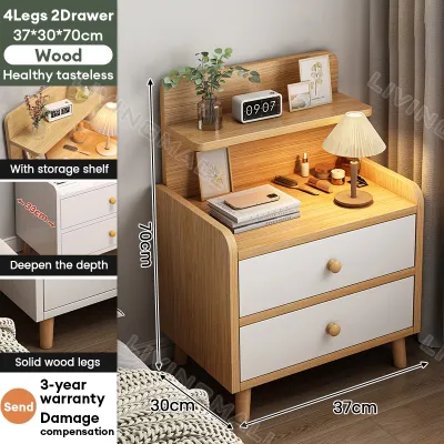 【Large Size 40*30*41cm 】Bedside Table with Drawers Modern End Side Table Bed Cabinet for Bedroom Living Room Minimalist Modern Bedside Table Bedside Table with Drawers Bedroom Side Table