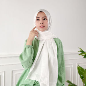QR - RFS OOTD ATASAN KEMEJA LENGAN PANJANG WANITA KANTORAN / SHIMMER SHIRT / PAKAIAN WANITA KEMEJA POLOS