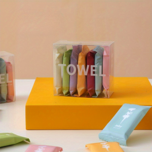 14pcs/box Disposable Washcloth Portable Travel Towel Thickened Compressed Face Cleansing Beauty Square Towel
