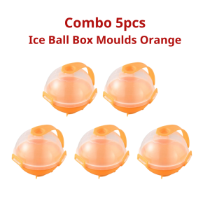 Combo 5pcs Circular Ice Ball Box Molds DIY Large Ice Cream Maker Mould Tools Kitchen Bars Party Ice Maker Round Mould Gadgets Accessories