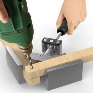 คลิปหนีบมุมขวา 90 องศา ด้ามเดียว อะลูมินัมอัลลอย แคลมป์เข้ามุม งานไม้ กรอบรูป คลิป โฟลเดอร์มุมขวา