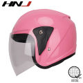 HNJ A4-002 Motorcycle Helmets Half Face for Women Clear Visor Motors Helmet with Men. 