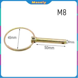 Masely 1Pc Heavy Duty M8 Safety Insurance Pin Agricultural Tractor Hanging Pin