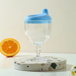 Hellomom Baby plastic goblet childrens wine glass juice cup childrens milk cup learning drink cup anti-fall