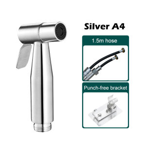 🚚SG Fast Delivery📦 High Pressure Spray Gun 304 Stainless Steel Toilet Sprayer Pressurized Bidets Cleaning Spray Gun Bidet Spray Set Bathroom Bidet children day gifts