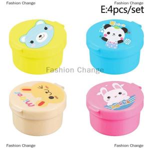 [COD] Fashion Change Cartoon Sauce Bottle Mini Bento Box Animal Friend Soy Sauce Box Tomato Sauce Honey Salad Sauce Container Bento Box Accessories