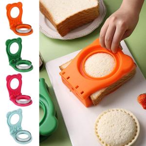 Multifunction Cake Molds Sandwich Mould Baking Multipurpose Medium Size Portable Toast Molds Round Cutting Tools High Temperature Resistance Stainless Steel Convenient Use