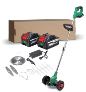 388V Powerful Cordless Grass Cutter Electric Lawn Mower Grass Trimmer Garden Tool Power Machine