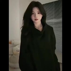 COD 100 Kapas Tulen Berat Tambah Bulu Sederhana Warna Pepejal Bertudung Sweater Lelaki dan Wanita Musim Bunga dan Musim Luruh Jenis Popular Longgar  Sem