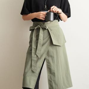 Japanese-Style Half-Length Apron Kitchen Water-Resistant Half-Length Waist Work Uniform