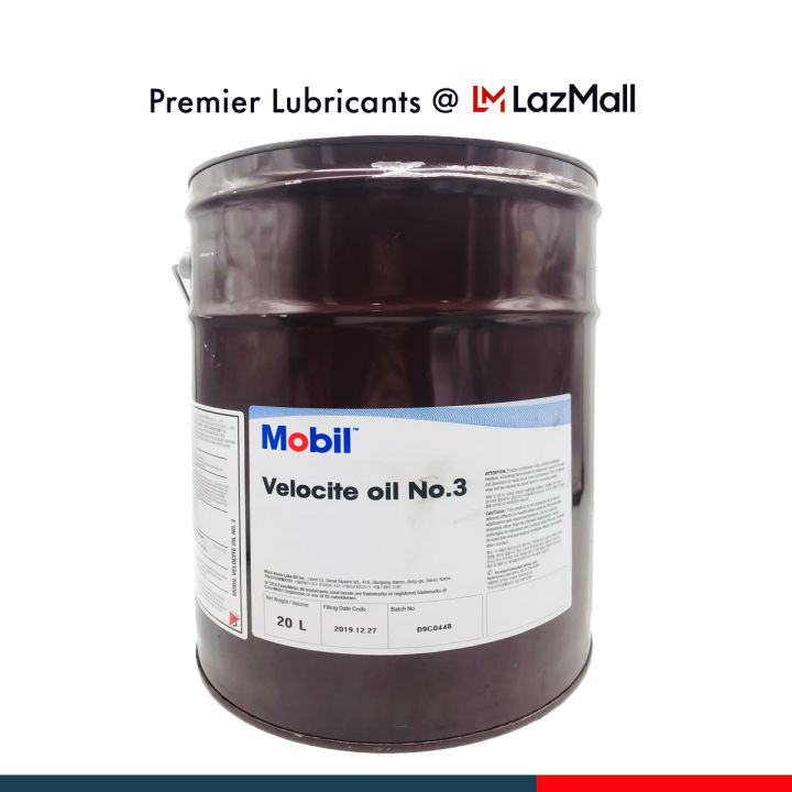 Mobil Velocite No.3 (20 liters) - Spindle Oil for CNC Machine | Lazada