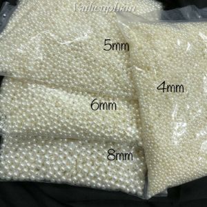 Hạt Nhựa Ngọc Trai Có Lỗ  Làm Phụ kiện may trang trí đồ thủ công design chụp ảnh