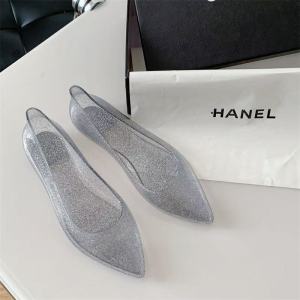 Free Shipping New Pointed-Toe Sandals Fashionable Solid-Color Flat Shoes For Women Slip-On Style Shallow-Toe Design Crystal Embellishments