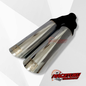KNALPOT MOBIL HKS BAMBU RUNCING CABANG PANJANG BASS GAHAR CHROME KNALPOT MOBIL RACING HKS MURAH