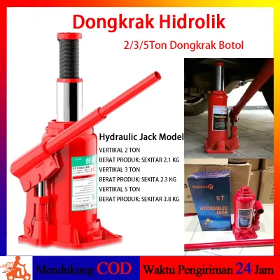 Dongkrak Botol 2 Ton murah 3 Ton Dongkrak Mobil Hidrolik Hydraulic Jack Universal 5 Ton Dongkrak Mobil 2 Ton Merah Berkualitas