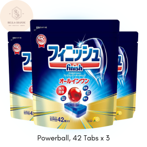 (PACK OF 3!!) Finish All In 1 Power Ball Dishwasher Detergent Tablets 126 / 84 and 42 tabs available tabs ( 42 Tabs x 3 )