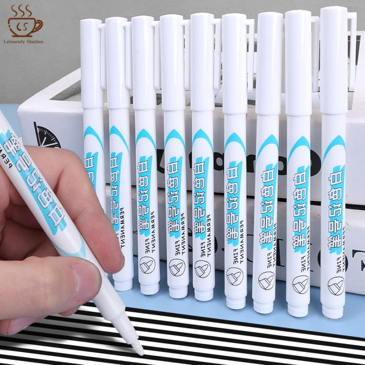 3/6Pcs Permanent White Marker Pen Quick Drying Waterproof Acrylic