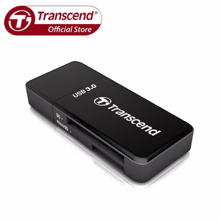 Transcend RDF5 USB 3.0 SD and MicroSD Card Reader (Black) | Lazada ...