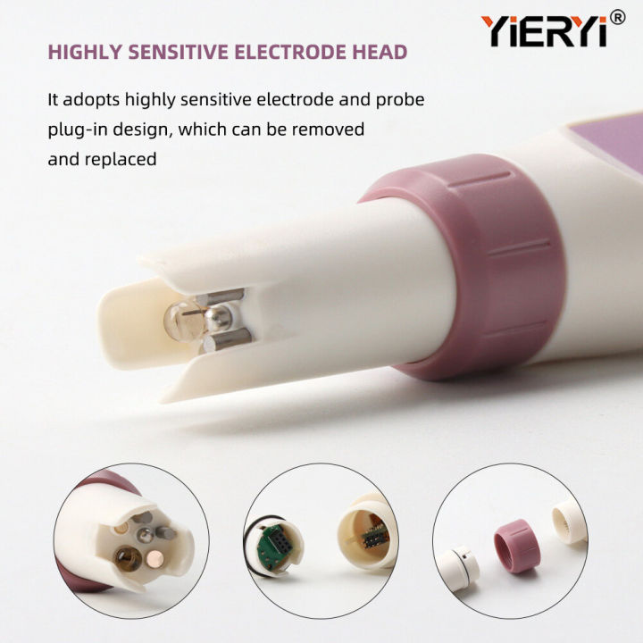 YIERYI โพรบ 1 ชิ้นสำหรับค่า PH / EC / TDS /ความเค็ม/วินาทีเครื่องวัด ...
