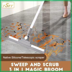 Nâng Cấp Silicone Chổi Và Lau Đa Năng Sạch Hơn Cho Nhà Phòng Tắm & Nhà Bếp-Bền Silicone Scraper 136Cm tay cầm có thể kéo dài Dễ Dàng Để Làm Sạch & Treo