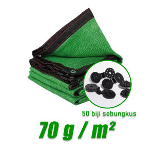 Malaysia Ready Stock 99% UV Block Thickened Sun Shade Net Free Clips Jaring Teduh Hitam All Sizes
