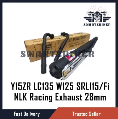 EX5 WAVE125 Y15zr Y15 LC135 V1 - V7 LAGENDA SRL110 SRL115 Z ZR FI 28MM Ekzos NLK Racing EXHAUST STANDARD STD OPEN DREAM