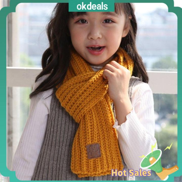 OKDEALS Winter Baby Boys Girls Thick Soft Knitted Scarf Warm Neck Warmer  Kids Scarf Lazada PH