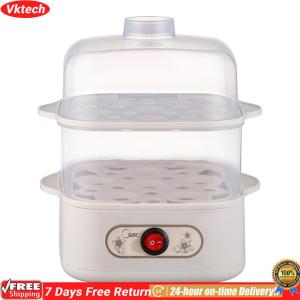 【Ready】【Vktech】Two/Three-Layer Electric Steamer Machine Breakfast Cooking Egg Steamer Egg Cooker Breakfast Machine Kitchen Cooking Tool