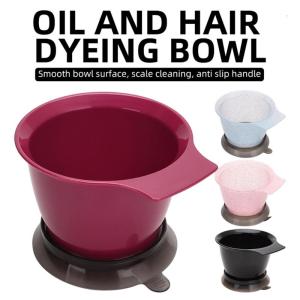 3pcs Tóc Màu Bát chuẩn bị 500ml đo lường thiết kế có thể tháo rời đế cao su nhựa Thực Tiễn Bát trộn cho stylists