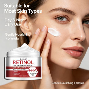 new Retinol Face Cream Collagen Complex Moisturizer Hyaluronic Acid Day Night Cream Firming Skin Care For All Skin Glowing Cream hot