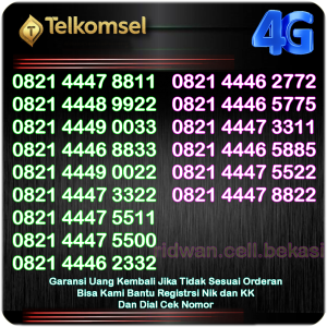 Nomor Kartu Perdana Cantik Simpati Telkomsel 4G LTE SIM54