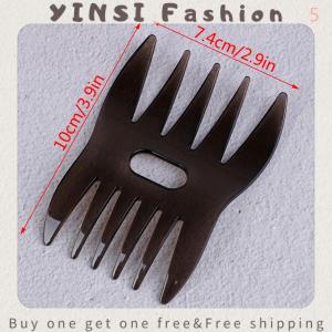 YINSI Oil Hair Comb Wide Teeth Hair Comb Classic Oil Slick Styling Hair Brush For Men