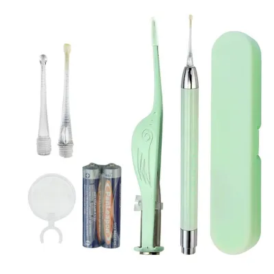 Baby Ear Cleaner Tools for Kids Ear Care Safe Gentle 4-Piece Pediatric Ear Wax Removal Kit 5X Magnifying Lens Advanced Illuminated Ear Pick Set