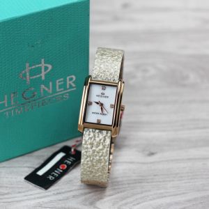 Jam tangan Wanita Hegner 1615L tali creamik analog original
