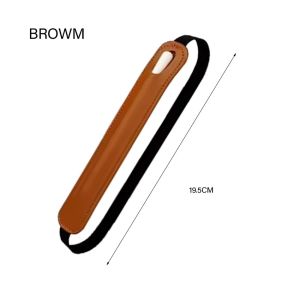 Luxury PU Leather Elastic Buckle Pencil Case Holder for Book Notebook Pen Bag Touch Screen Pen Cover for Apple IPad IPencil 2 1