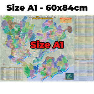 Bản đồ Tp. Hồ Chí Minh mới 2025 Size A1 và A2