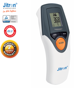 Jitron Forehead Thermometer JTMI-603M - Advanced Digital Thermometer for Office & Home - 2 Years Local (Singapore) Manufacturer Warranty - Medical Device Approved in Singapore