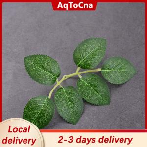[COD] AqToCna Ship within 24 hours 10 30 50pcs Rose Leaves Artificial Greenery Fake Rose Flower Leaves DIY Craft
